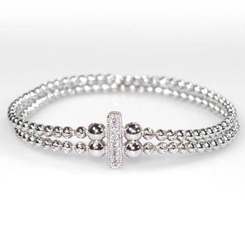 Image of San - Link of joy 925 Sterling sølv armbånd rhodineret