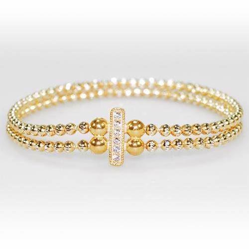 Image of San - Link of joy 925 Sterling sølv armbånd forgyldt, model EK-3727