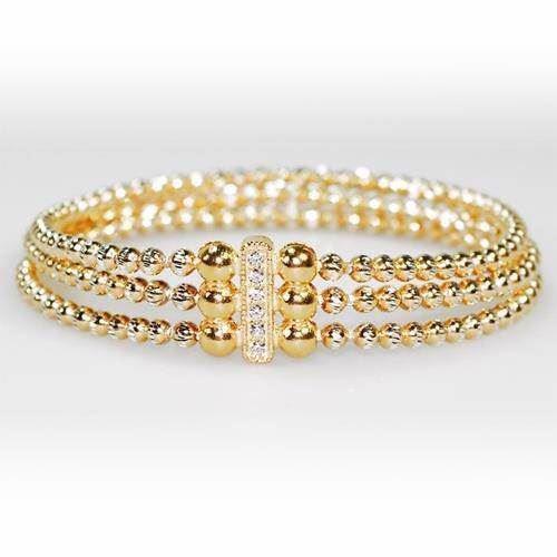 Image of San - Link of joy 925 Sterling sølv armbånd forgyldt, model EK-3737