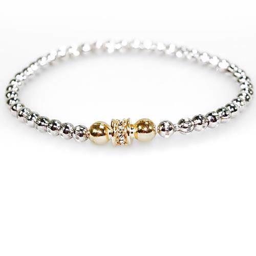 Image of San - Link of joy 925 Sterling sølv armbånd rhodineret, model EK-4507