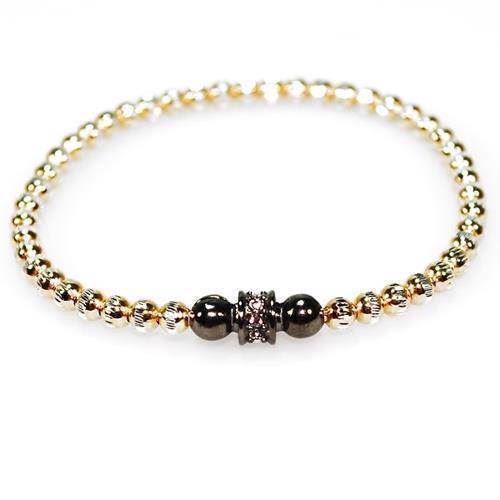 Image of San - Link of joy 925 Sterling sølv armbånd forgyldt, model EK-4703
