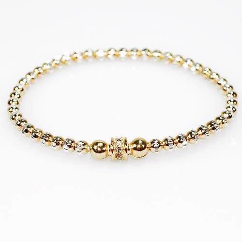 Image of San - Link of joy 925 Sterling sølv armbånd forgyldt, model EK-4707