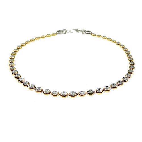 Image of San - Link of joy Tennis CZ &Tennis DiamondCut 925 sterling sølv kæde forgyldt, model Stella-D17