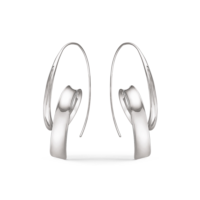 Faktisk blive irriteret sagsøger 13255995, Støvring Design's Snoede øreringe i rhodineret sølv
