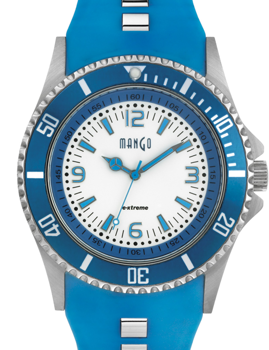 A68344-2S4I, MANGO DAMEUR - EXTREME - BLÅ Quartz Dame m/rem