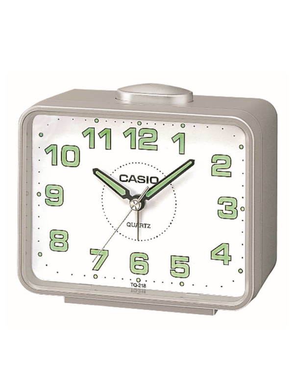Casio TQ-218 - Sveglia Analogica Compatta Con Quadrante Semplice E Lancette Luminescenti