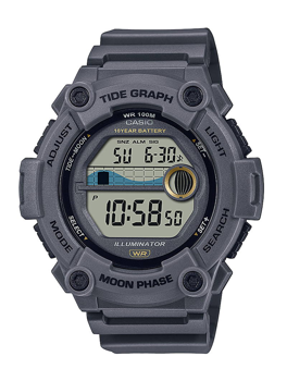 Collection Grå resinplast Quartz Herre ur fra Casio, WS-1300H-8AVEF