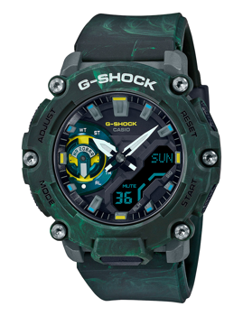G-Shock Grøn resinplast Anadigi Herre ur fra Casio, GA-2200MFR-3AER