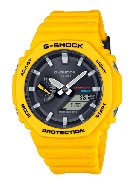 G-Shock Gult resinplast Quartz Herre ur fra Casio, GA-B2100C-9AER