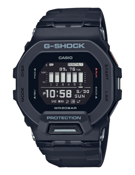 G-Shock Sort Resinplast Digital Herre ur fra Casio, GBD-200-1ER