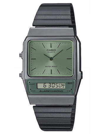 AQ-800ECGG-3AEF, Casio Vintage AQ-800ECGG-3AEF Anadigi Herre m/lænke