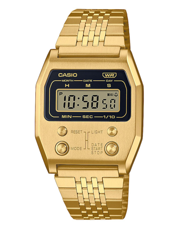 A1100G-5EF, Casio Vintage A1100G-5EF Digital Herre m/lænke