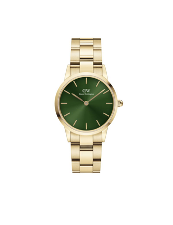 ADW00100555, Daniel Wellington Iconic Link Emerald Quartz Dame m/lænke