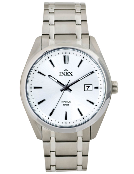 A12168T4I, INEX HERREUR - TITAN MED LÆNKE + DATO Quartz Herre m/lænke