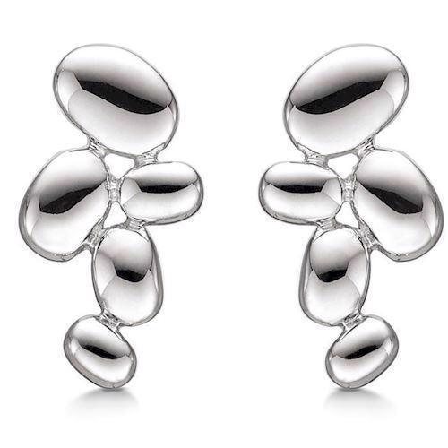 Image of Støvring Design Sterling sølv øreringe, med blank overflade, model 10223593
