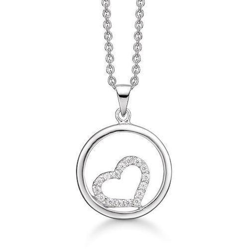 Image of Støvring Design sterling sølv halskæde med vedhæng, Ice med blank overflade, model 16223571