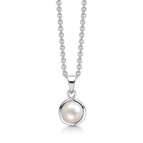 Image of Støvring Design sterling sølv collier, Perle med blank overflade, model 16223573