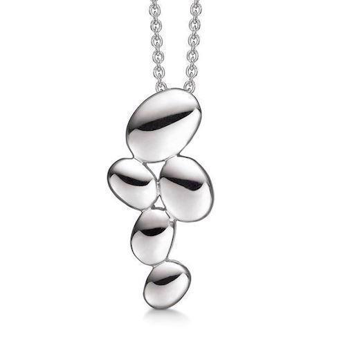 Image of Støvring Design Sterling sølv halskæde med vedhæng, med blank overflade, model 16223593