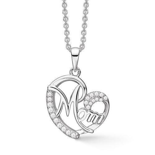 Image of Støvring Design Sterling sølv halskæde med vedhæng, med blank overflade, model 16249992