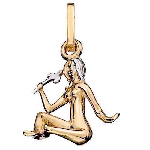 Image of Støvring Design 8 kt guld vedhæng, stjernetegn med blank overflade, model 64166206
