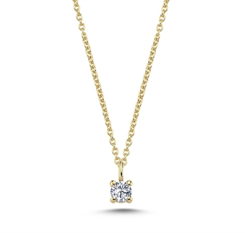 14 kt guld The One vedhæng med i alt 0,18 ct Diamant Wesselton SI