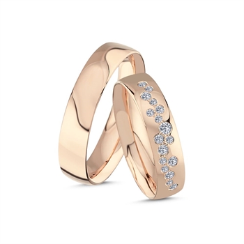 Model A4146-025-14R, Rosa guld hos Guldsmykket.dk